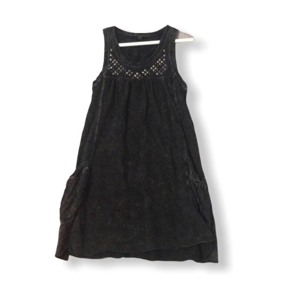 Forever 21 black/charcoal studded dress medium